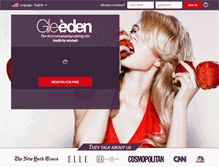 Tablet Screenshot of en.gleeden.com