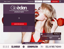 Tablet Screenshot of es.gleeden.com